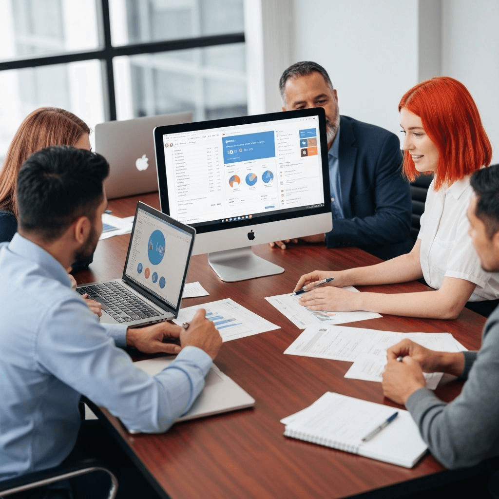 Finance team using OrgGen CRM