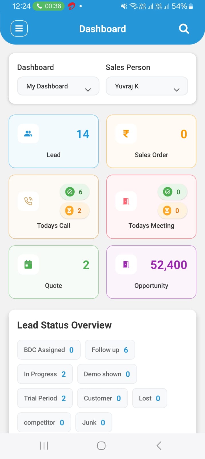 OrgGen Mobile CRM App